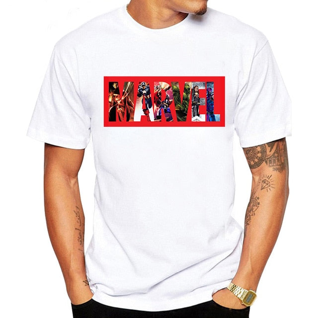 Cartoon Marvel Fashion Printed T Shirt