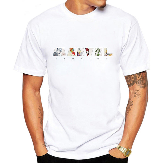 Cartoon Marvel Fashion Printed T Shirt