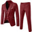 Casual Slim Fit Groomsmen Three-Piece Blazer Suit