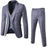 Casual Slim Fit Groomsmen Three-Piece Blazer Suit