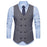 Casual Slim Fit Groomsmen Three-Piece Blazer Suit