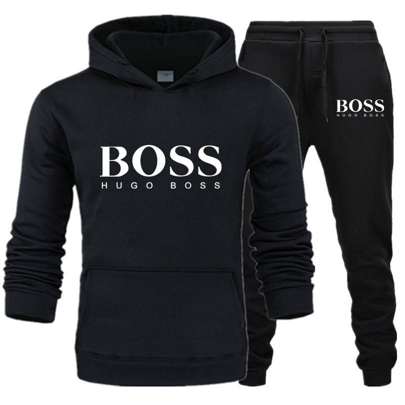 Men's Boss Letter Print Tracksuits