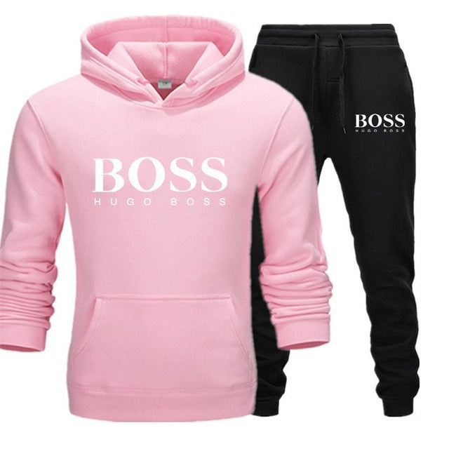 Men's Boss Letter Print Tracksuits