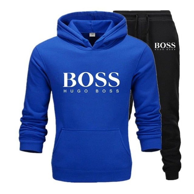 Men's Boss Letter Print Tracksuits