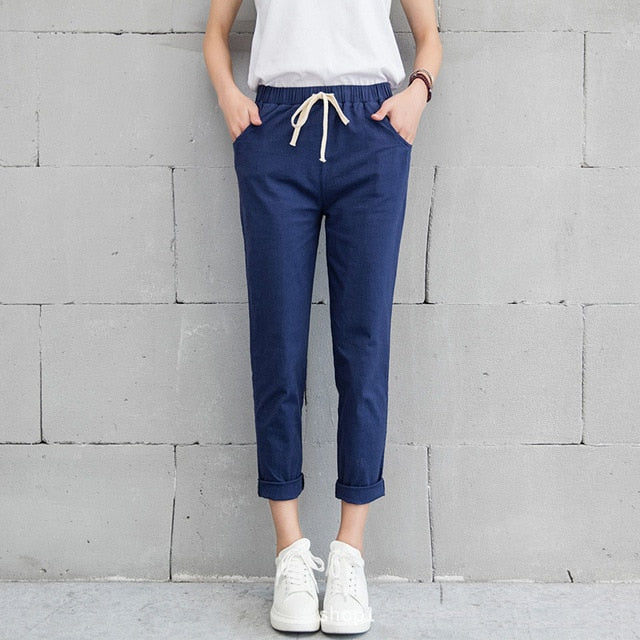 Casual Spring Big Size Long Trousers