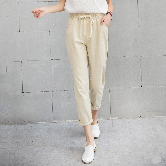 Casual Spring Big Size Long Trousers