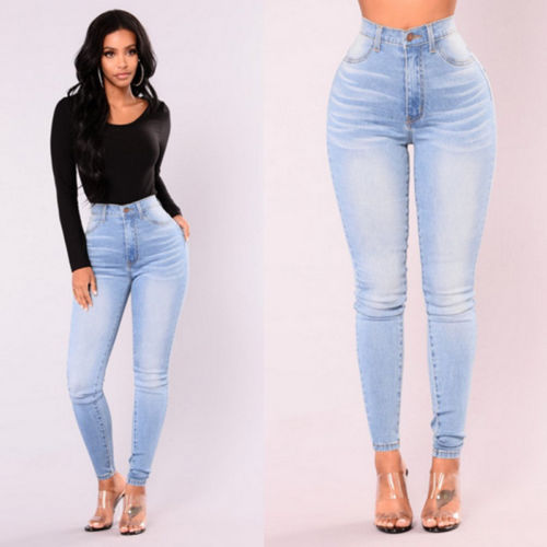 Fashion Hot Women High Waist Stretch Jeans