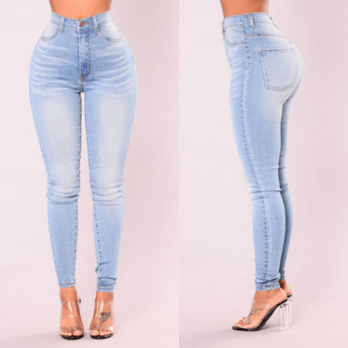 Fashion Hot Women High Waist Stretch Jeans