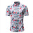 Men's Summer Palm Tree Print Beach Hawaiian Shirt