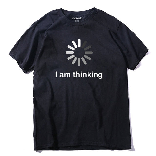 COOLMIND I'm thinking printed men T shirt