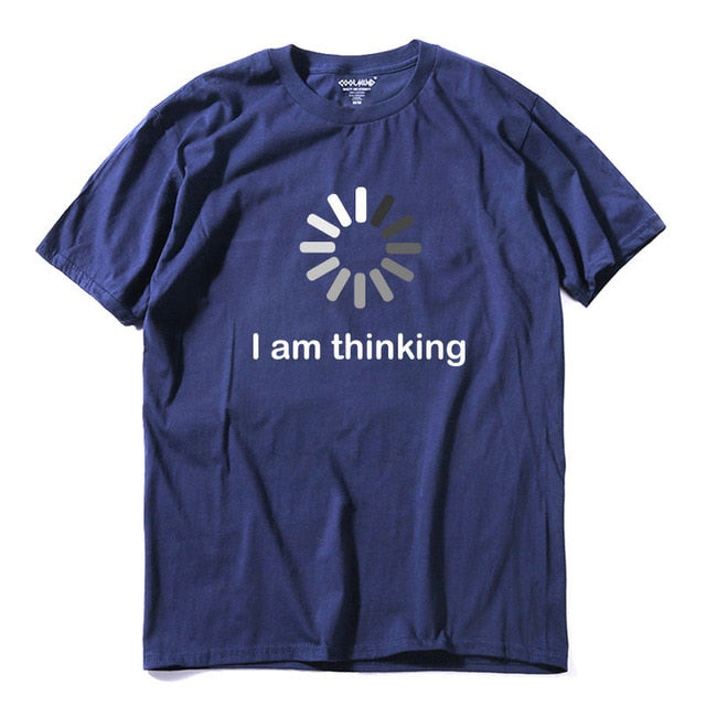 COOLMIND I'm thinking printed men T shirt
