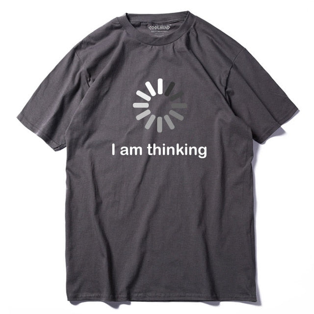 COOLMIND I'm thinking printed men T shirt