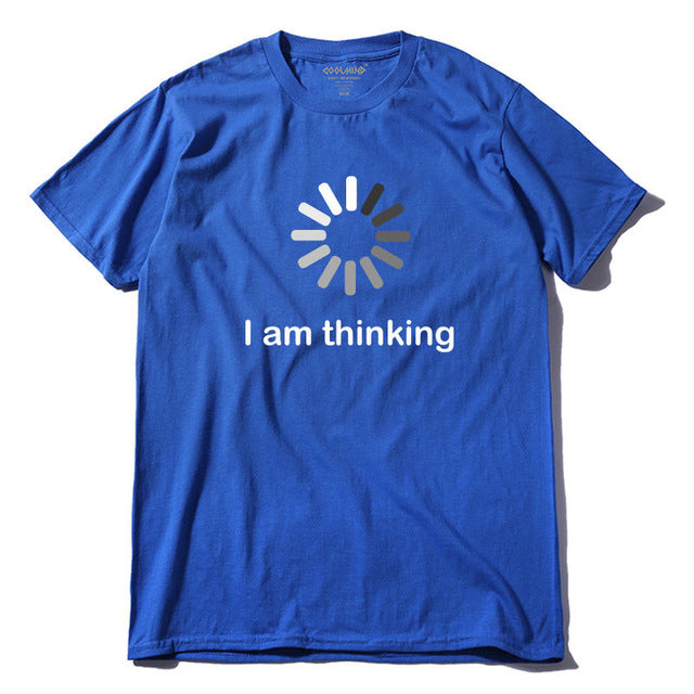 COOLMIND I'm thinking printed men T shirt