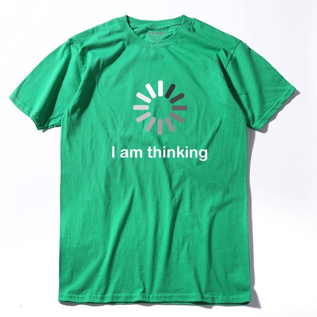 COOLMIND I'm thinking printed men T shirt