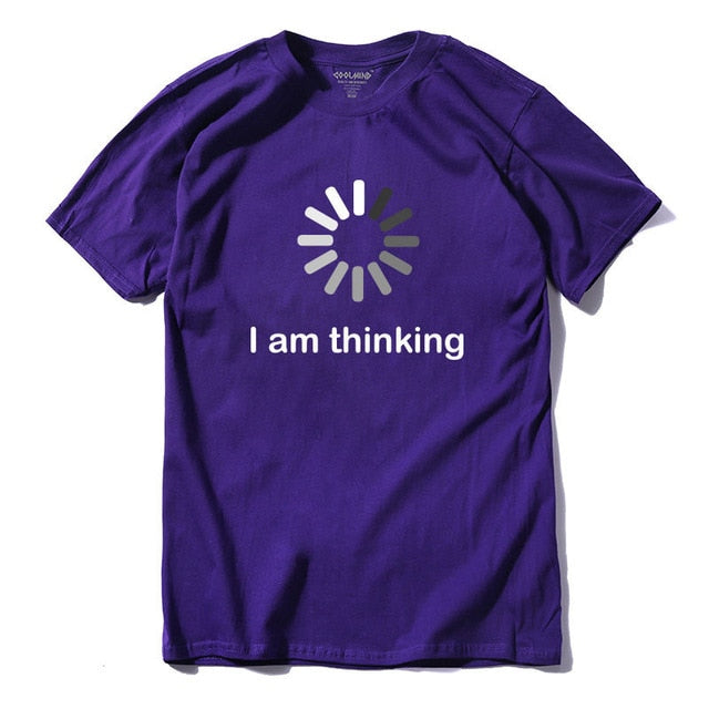 COOLMIND I'm thinking printed men T shirt