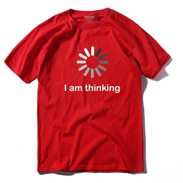 COOLMIND I'm thinking printed men T shirt