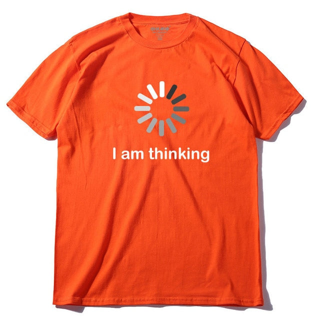 COOLMIND I'm thinking printed men T shirt