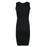 Elegant Slim Faux Leather Splice Dress