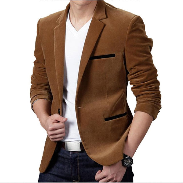 Men's Corduroy Fashion Blazers