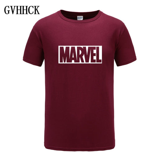 Marvel Short Sleeve T-shirt Men Superhero