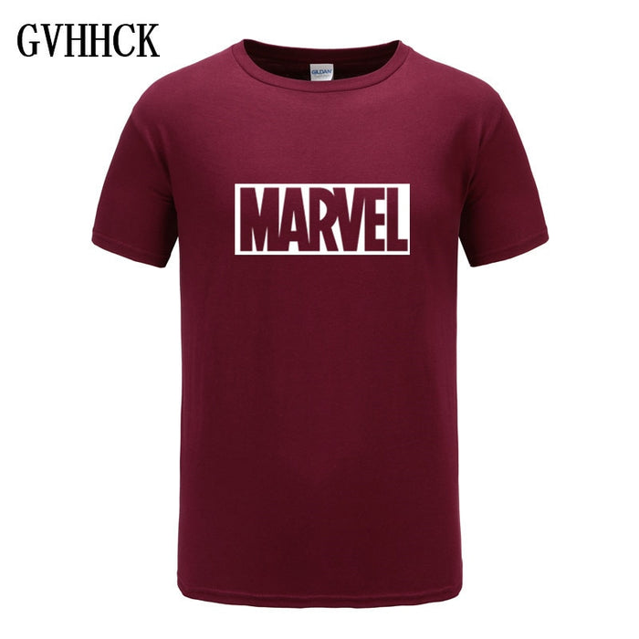 Marvel Short Sleeve T-shirt Men Superhero
