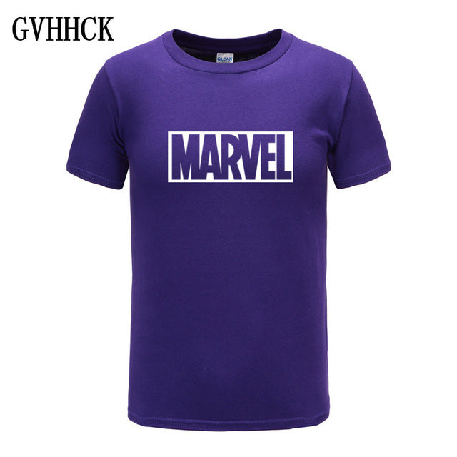 Marvel Short Sleeve T-shirt Men Superhero