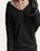 Women's Cashmere V Neck Wool Sweater
