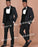 SZMANLIZI Mens Wedding Suits 2019 Italian Design Custom Made Black Smoking Tuxedo Jacket 3 Piece Groom Terno Suits For Men