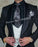 SZMANLIZI Mens Wedding Suits 2019 Italian Design Custom Made Black Smoking Tuxedo Jacket 3 Piece Groom Terno Suits For Men