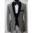 SZMANLIZI Mens Wedding Suits 2019 Italian Design Custom Made Black Smoking Tuxedo Jacket 3 Piece Groom Terno Suits For Men