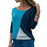 Casual Skew Collar Patchwork Shirt