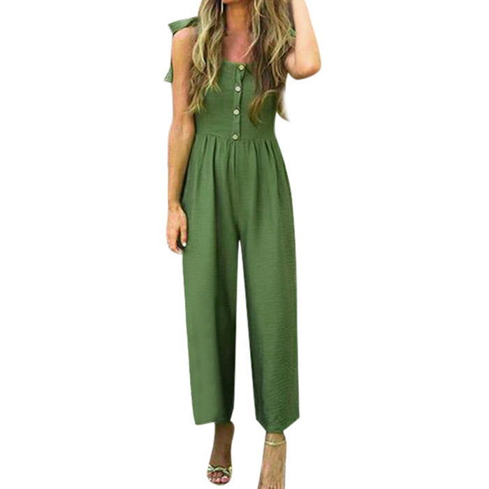 New Green Simple Jumpsuit
