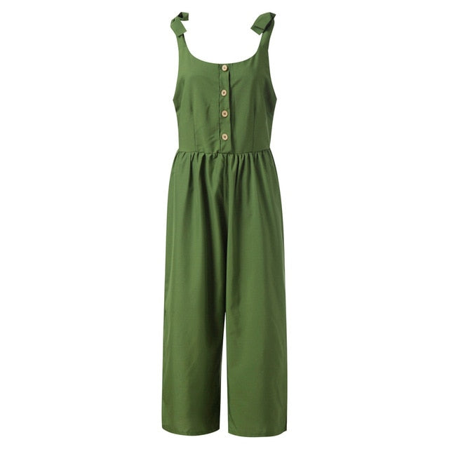 New Green Simple Jumpsuit