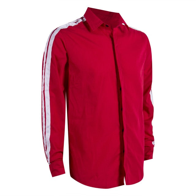 Fashion Men Shirts Business Shirt Long Sleeve Slim Fit