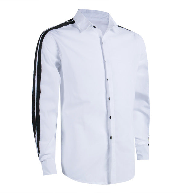 Fashion Men Shirts Business Shirt Long Sleeve Slim Fit
