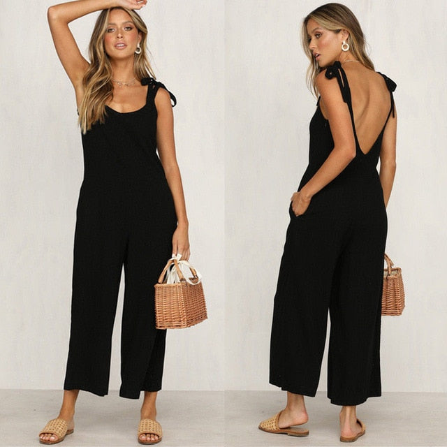 Women Casual Loose Jumpsuit