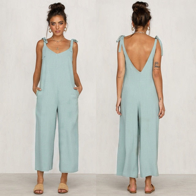 Women Casual Loose Jumpsuit