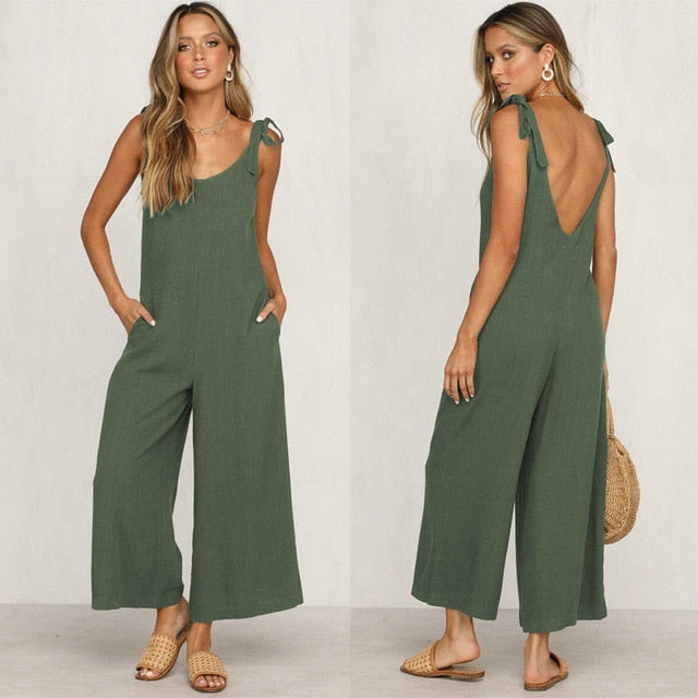 Women Casual Loose Jumpsuit