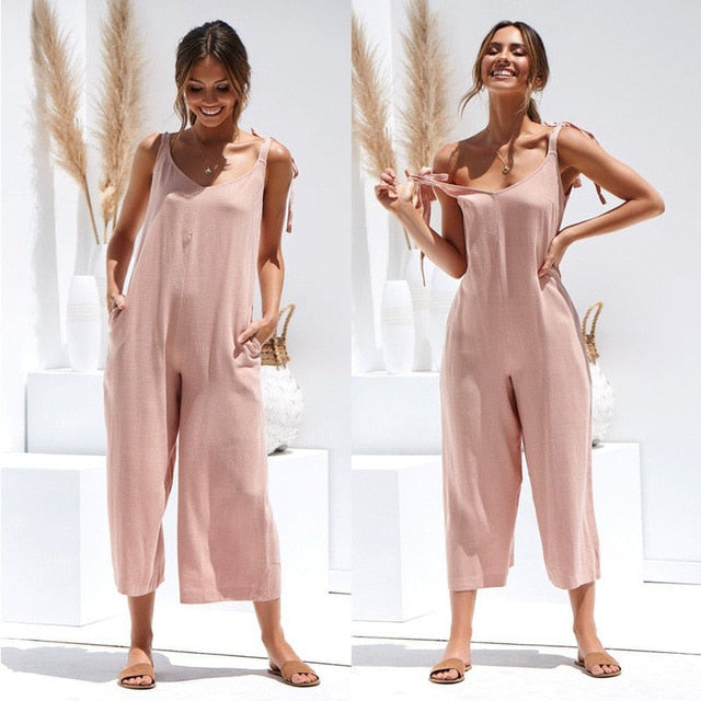 Women Casual Loose Jumpsuit