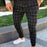 Men's Plaid Straight Leg Casual Pants